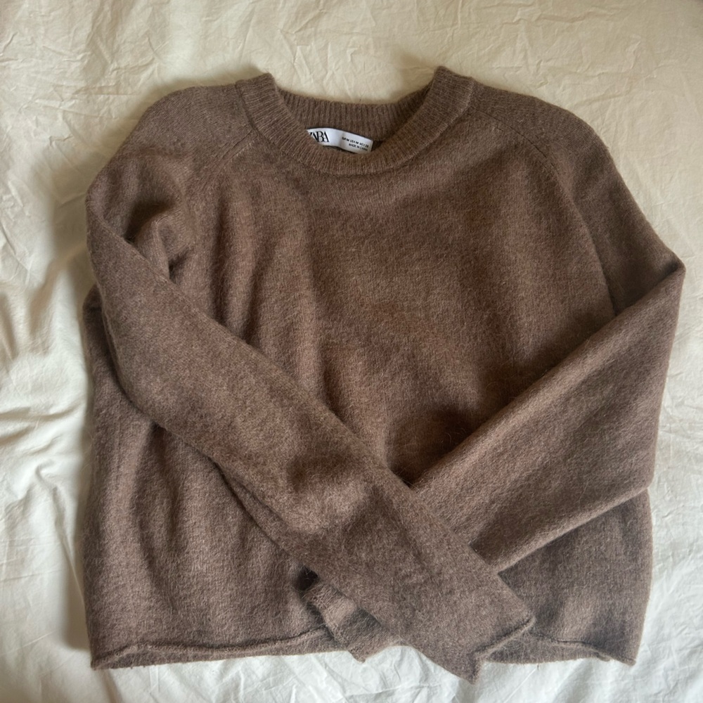 Zara Brown cozy Sweater
